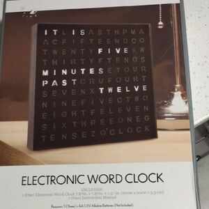 Electronic Word Clock